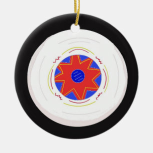 Cool Frisbee Ceramic Tree Decoration