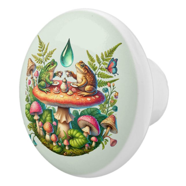 Cool frog animals lovers  ceramic knob (Right)