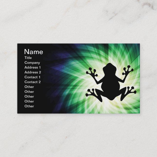 Cool Frog Business Card (Front)