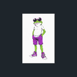 Cool Frog Canvas – Funny Glasses Frog Kids WallArt Print<br><div class="desc">Add fun and playful vibes to your child’s room with this Cool Frog Canvas! 😎 Featuring a cheerful frog wearing oversized retro sunglasses and sneakers, this vibrant and whimsical design is perfect for: Kids’ bedrooms and playrooms Nursery or classroom decoration Birthday gifts for animal lovers Adding charm and personality to...</div>