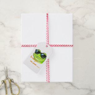 Cool Frog Sunglasses Gift Tags
