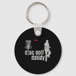 Cool Frolf Disc Golf Daddy Shirt Key Ring