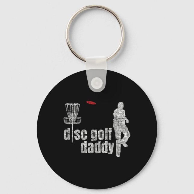 Cool Frolf Disc Golf Daddy Shirt  Key Ring (Front)