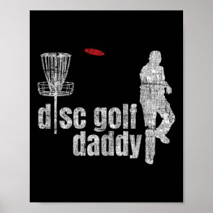 Cool Frolf Disc Golf Daddy Shirt Poster