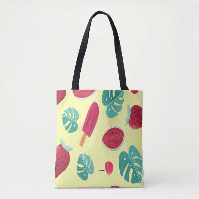 Cool & Fruity Summer Sunshine Tote Bag (Front)