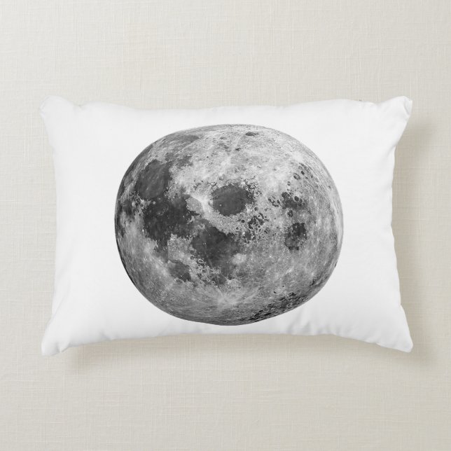 Cool Full Moon Graphic Space Astronomy Science Decorative Cushion (Front)