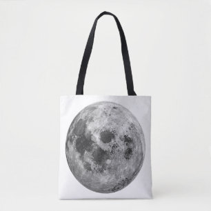 Cool Full Moon Graphic Space Astronomy Science Tote Bag