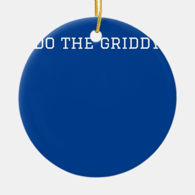 Cool Fun Do The Griddy Touchdown Dance  Ceramic Tree Decoration (Front)