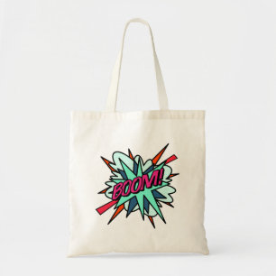 Cool Fun Modern Comic Book BOOM Tote Bag