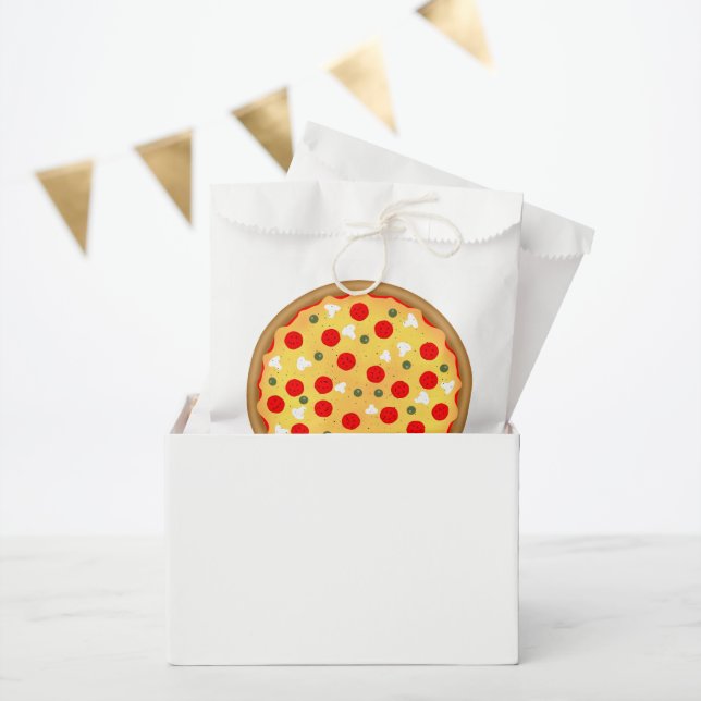 Cool fun pizza party kids birthday favour bags (Party)