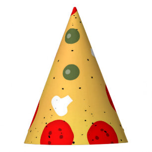Cool fun pizza party kids birthday party hat