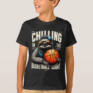 Cool Fun Sketll Sloth - Chilling On The Sketll Cou T-Shirt