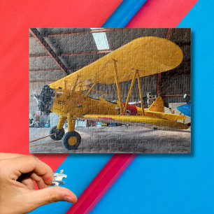 Cool Fun Stearman Aeroplane Photo, Family,Aviation Jigsaw Puzzle
