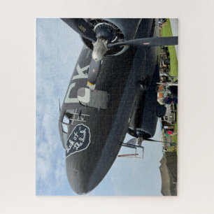 Cool Fun Vintage Aeroplane Photo Pilot Aviation  Jigsaw Puzzle