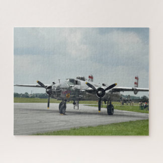 Cool Fun Vintage Aeroplane Photo Pilot Aviation  Jigsaw Puzzle