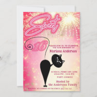 Cool fun whimsy cat balloon sparkle fireworks
