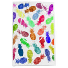 Cool Funky Funny Watercolor Pineapple Pattern