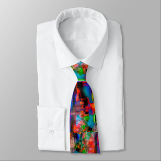 Cool Funky Hip Artsy Creative Modern Art Painting Tie