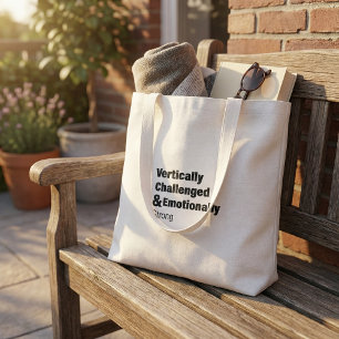 Cool funny black and white minimalist typography  tote bag