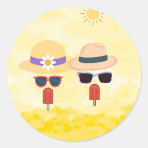 Cool funny Circle Sticker