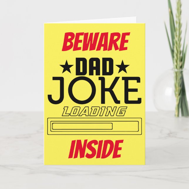 Cool Funny Dad Joke Card (Front)