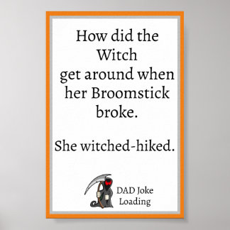 Cool Funny Dad Joke Design Poster