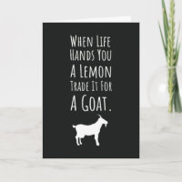 Cool Funny Goat Cards Farm Animal Farmer Humour