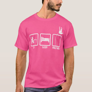 Cool Funny Graphic Design Eat Sleep And Pole Vault T-Shirt