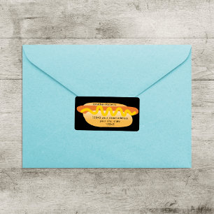 Cool Funny Hot Dog Novelty Return Address Label