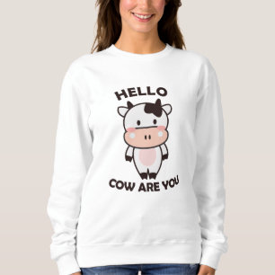 Cool Funny Pun Farm Cute Animals Kids Sweatshirt
