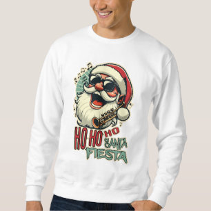 Cool funny Santa Claus with sunglasses - Ho-ho-ho Sweatshirt