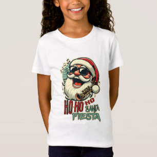 Cool funny Santa Claus with sunglasses - Ho-ho-ho T-Shirt
