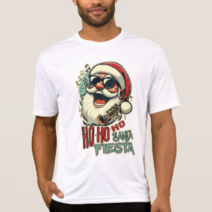 Cool funny Santa Claus with sunglasses - Ho-ho-ho T-Shirt