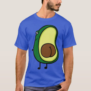 Cool Funny Sarcastic Avocado Butt Novelty Graphic  T-Shirt