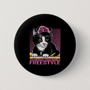 Cool Funny Sarcastic Cats Meme Quotes Cartoon Grap 6 Cm Round Badge