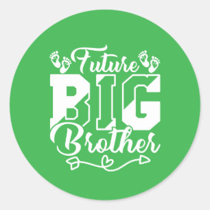 Cool future big Brother Classic Round Sticker