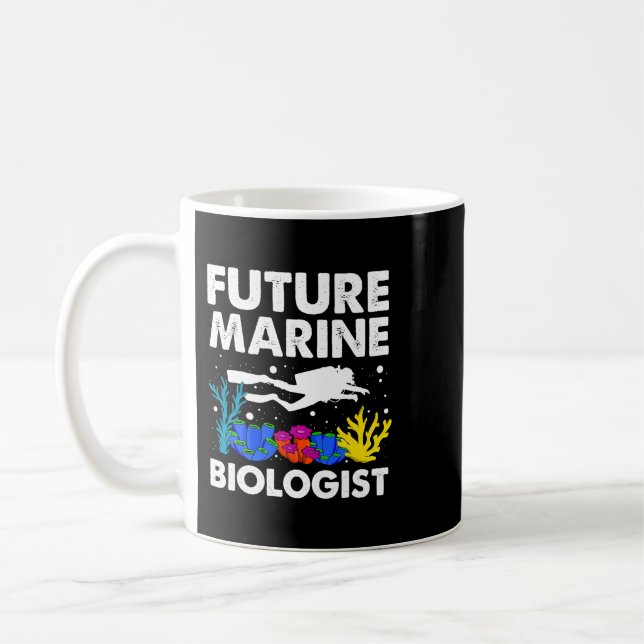 Cool Future Marine Biologist Marine Biology Coffee Mug (Left)