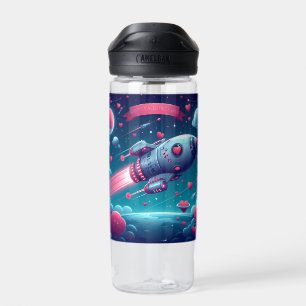 Cool/futuristic spaceship valentine's day water bottle