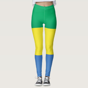 Cool Gabon Flag Fashion Leggings