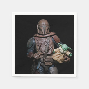 Cool Galactic Bounty Hunter Party Paper Plates Napkin