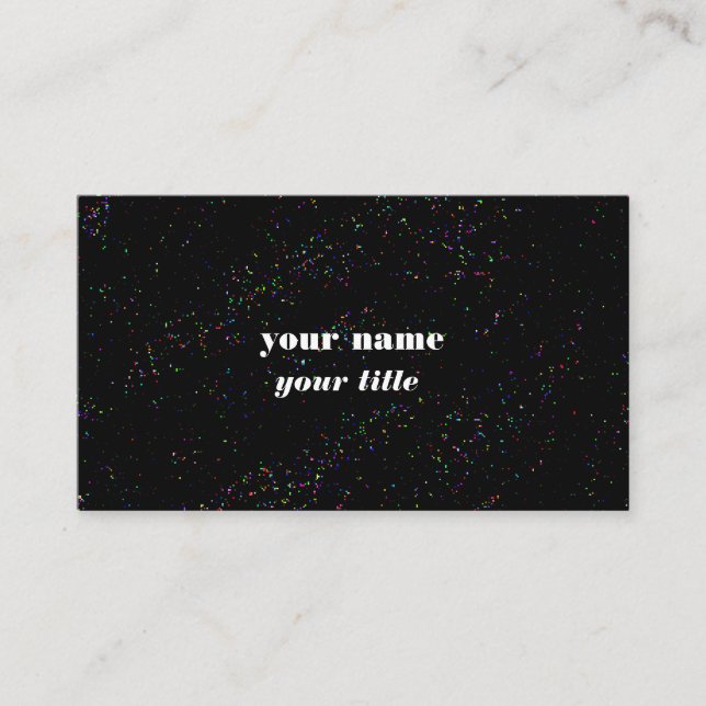 Cool Galaxy Background Business Card (Front)