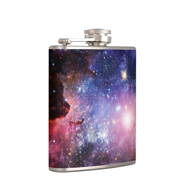 Cool galaxy nebula hip flask (Right)
