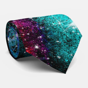 cool galaxy pattern space neck tie
