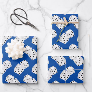 Cool gambling dice pattern Casino Wrapping Paper Sheet