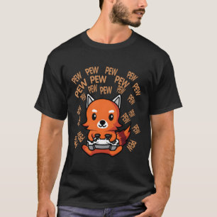 Cool Game Lover Funny Gaming Fox Animal Gifts For T-Shirt