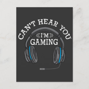 Cool Gamer Headphones Nerd Pro Im Gaming Gift Postcard