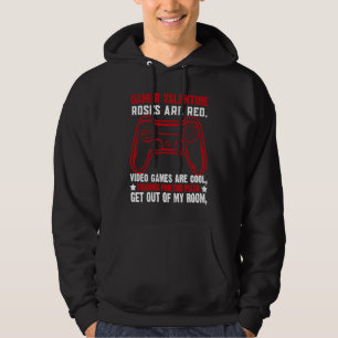 Cool Gamer Valentine Video Games Roses Are Red Po Hoodie
