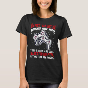 Cool Gamer Valentine  Video Games Roses Are Red Po T-Shirt