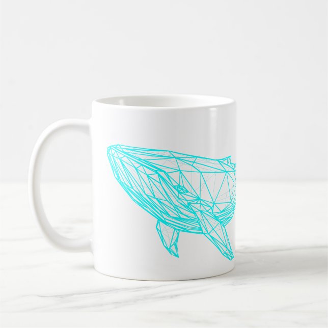 Cool Gamer Whale Coffee Mug (Left)