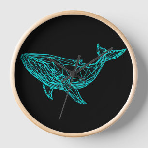 Cool Gamer Whale Wall Clock